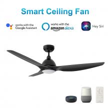  VS523K-L12-B2-1 - Cranston 52-inch Smart Ceiling Fan with Remote, Light Kit Included, Works with Google Assistant, Ama